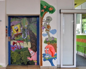 Gyermekkórházba költöztek a Nickelodeon népszerű rajzfilmfigurái